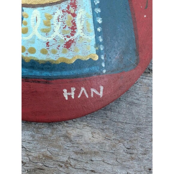 Vintage Madonna Child Pin: Hand Crafted Austrian Brooch - Picture 7 of 10